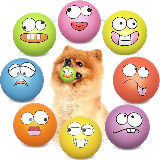 Squeaky Dog Toys Soft Latex Rubber Squeaky Dog Balls by HDSX