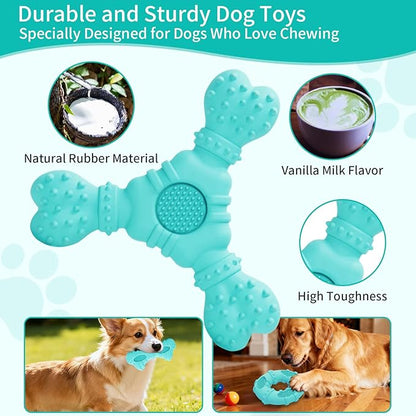 Natural Rubber Dog Chew Toys 4Pack, Tough Dog Toys - Image 6