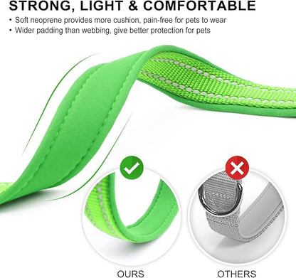 azuza Reflective Dog Collar, Soft Neoprene Padded Pet Collar - Image 3