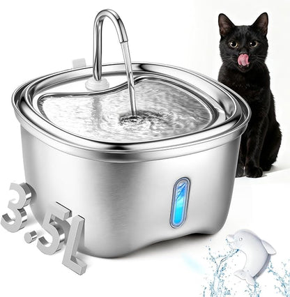 Cat Water Fountain Stainless Steel, 120oz/3.5l Water Fountains - Image 7