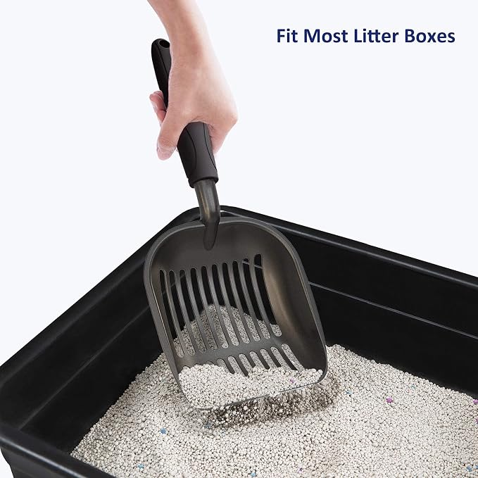 WePet Cat Litter Scoop, Non-Stick Plated Aluminum Alloy Sifter, Kitty Durable - Image 7