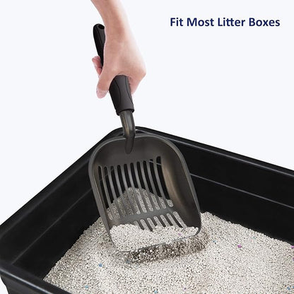 WePet Cat Litter Scoop, Non-Stick Plated Aluminum Alloy Sifter, Kitty Durable - Image 7