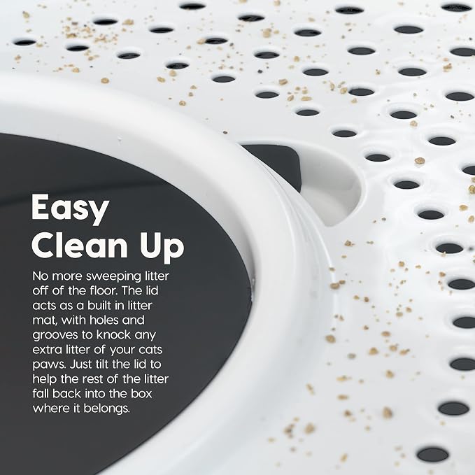 IRIS USA Top Entry Cat Litter Box, Large Enclosed - Image 5