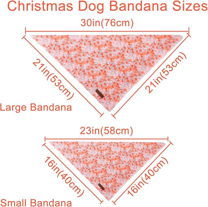 Summer Dog Bandana, UP URARA PUP Orange Bandana - Image 4