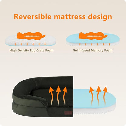 Dwanton Orthopedic Dog Bed for Large Dogs - Image 3