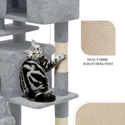 Athena Collection Cat Tree, 77 Inch Cat Tower - Image 6
