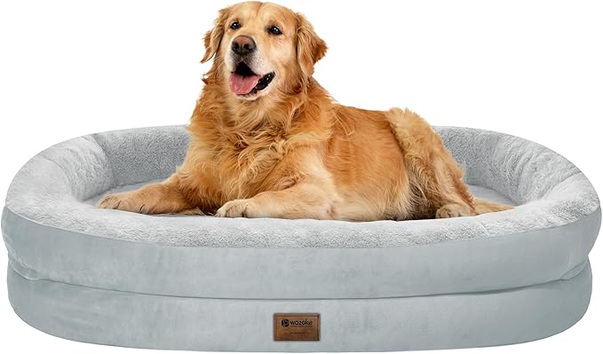 Orthopedic Waterproof Large Dog Bed: Memory Foam Washable Dog Bed by Wozoke