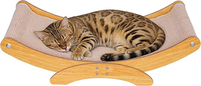 Extra-Larger Cat Scratcher Bed for Indoor Cats by AROPEMEPETS