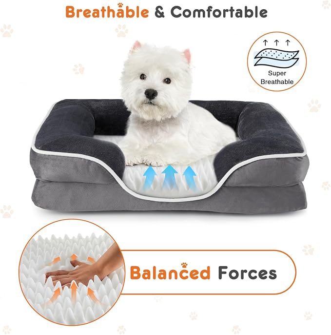 Sweetcrispy Orthopedic Dog Bed, XL Large Memory Foam Puppy Cat Bed - Image 4