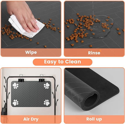 Pet Feeding Mat-Absorbent Pet Placemat - Image 4