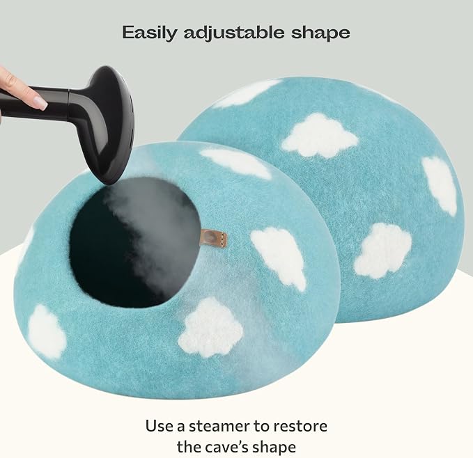 MEOWFIA Cat Cave – Premium Felt Cat Bed - Image 5