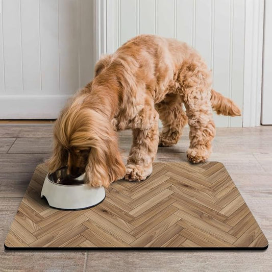 Pet Feeding Mat for Floors Waterproof Dog Mat for Food and Water Absorbent - Image 2