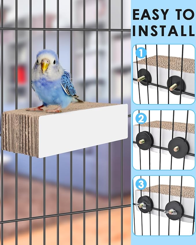 KATUMO Conure Toys, 4.7 Inch Cockatiel Foraging Shredder Chewing Toys Parakeet - Image 3