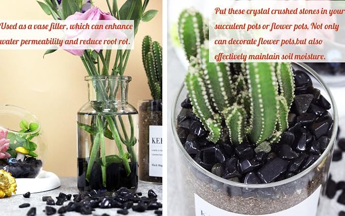 Obsidian Healing Crystal Chips Bulk Gemstones Sets Tumbled Crushed Stones - Image 3