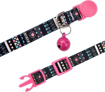Cat Collar Breakaway with Bells, 3 Pack Girl Boy Pet Cat Collar with Bohemia - Image 5