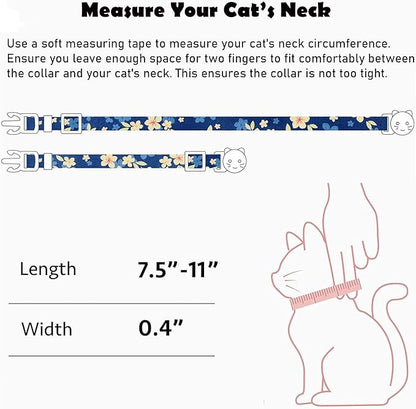 2 Pack Cotton Breakaway Cat Collars Set - Image 7