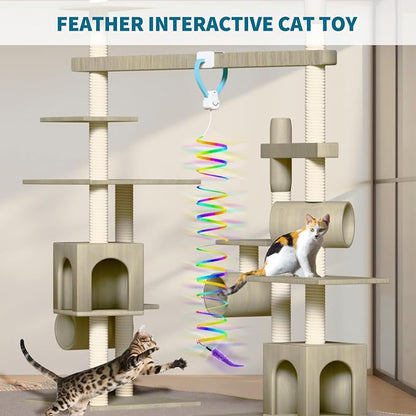 Interactive Cat Toys for Indoor Cats, Automatic String Feather Wand Teaser - Image 8