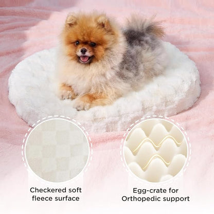 Joydeco Cloud Dog Bed for Small Dogs & Cats, Washable Pet Bed - Image 3