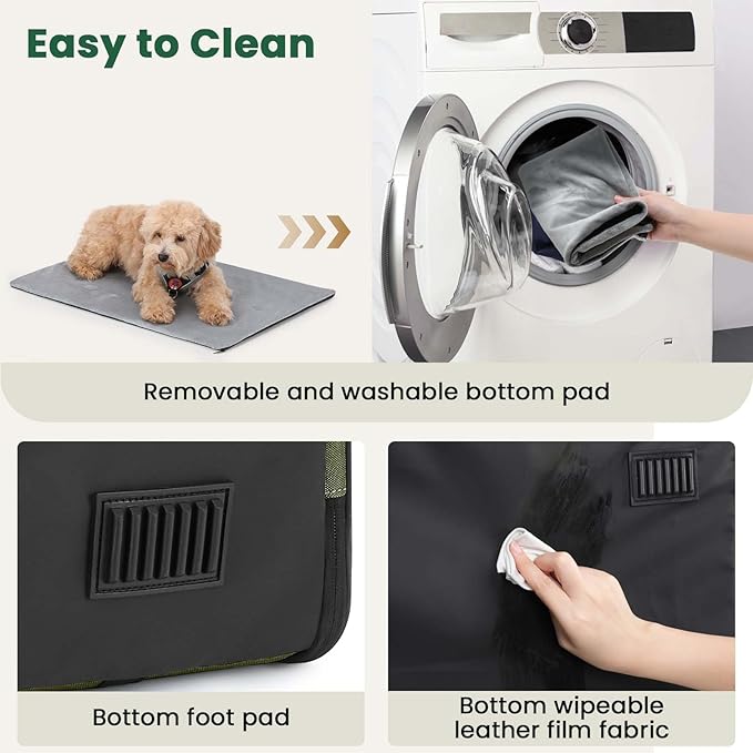 Dog Car Carrier Light Weight 24×17.7×20.5in, Dog Carrier Easy to Assemble - Image 8