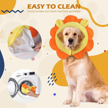IEUUMLER Inflatable Recovery Dog Collar, Protective Donut Cone, Adjustable Soft - Image 7