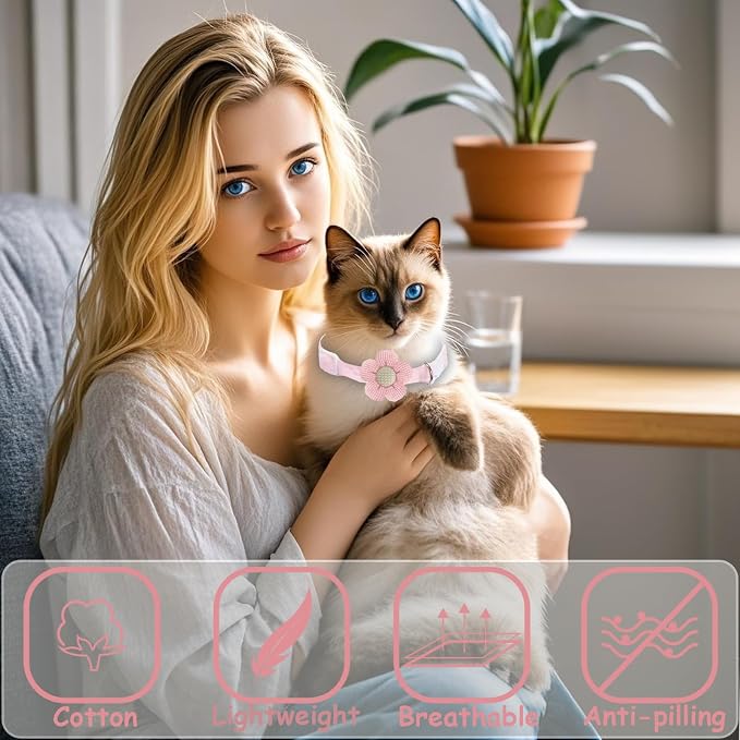 Breakaway Cat Collars with Bells, MUZIEBA Kitten Collar - Image 4