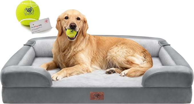 Extra Large Dog Bed, Orthopedic XL Washable Memory Foam Bed by FollowSongPuppy