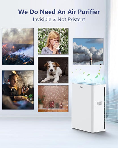 VEWIOR Air Purifiers For Home Large Room Up To 2200 sqft H13 HEPA Air Purifiers - Image 3
