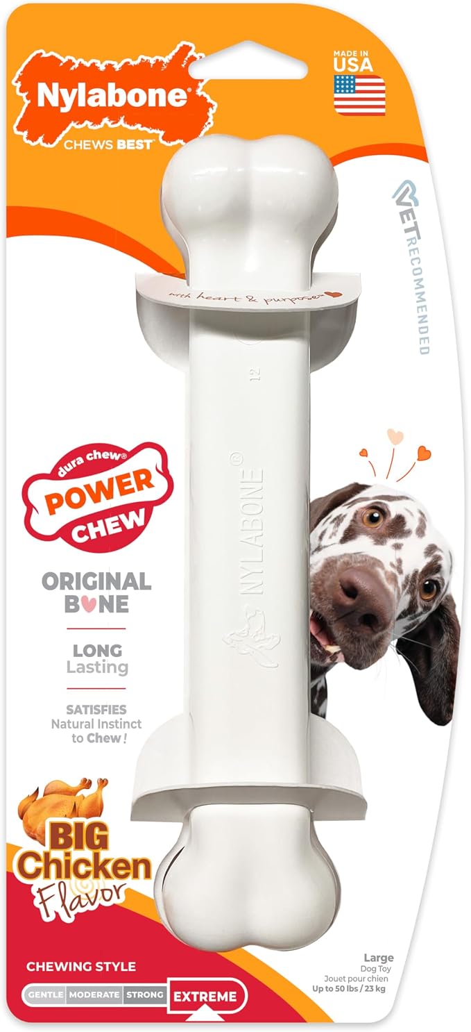 Nylabone Power Chew Classic Bone Chew Toy - Image 10