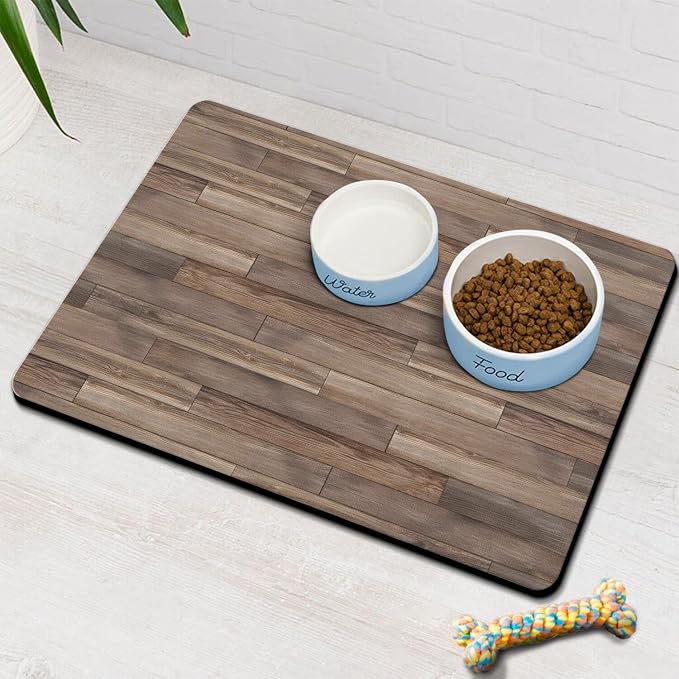 Pet Feeding Mat for Floors Waterproof Dog Mat for Food and Water Absorbent - Image 8