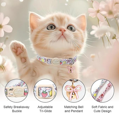 2 Pack Sweet Girly Cat Collars - Image 3