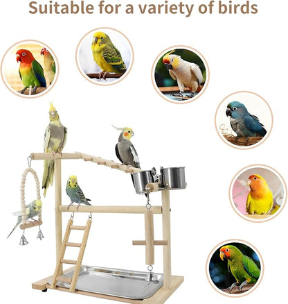 Bird Playground, Playstand for Parrot Cage Accessories - Image 4