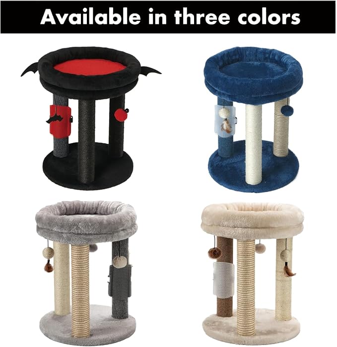 MECOOL 4in1 Small Cat Tree, Scratching Post - Image 6