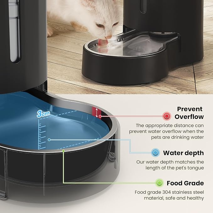 CZPET Dog Water Bowl Dispenser, 8L Automatic Dog and Cat Water Dispenser - Image 4