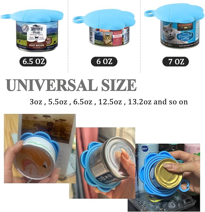 Cat Food Can Spoon & 3 Pcs Can Lids | Cute Paw Shape Covers & Opener - Image 4