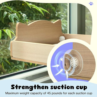 Cat Window Perch with Thick Sisal Scratching Post, Cat Hammock - Image 4