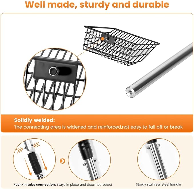 Metal Cat Litter Scoop with Holder, Solid & Durable, Deep Shovel - Image 4