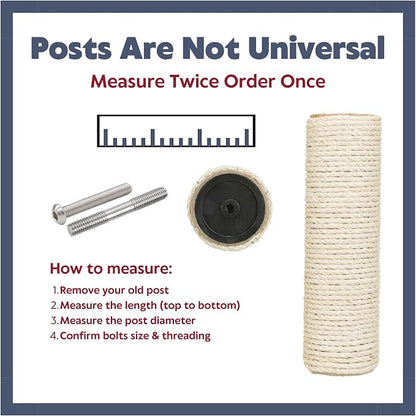 TRIXIE Replacement Sisal Post for Cat Scratching Posts, Backup Scratcher for - Image 4