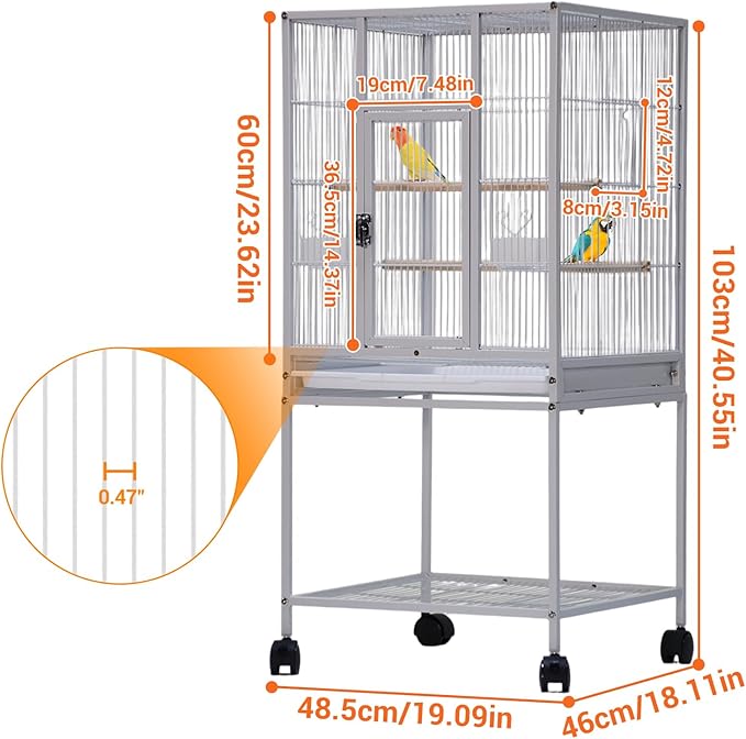 52'' Wrought Iron Birdcage - Image 2