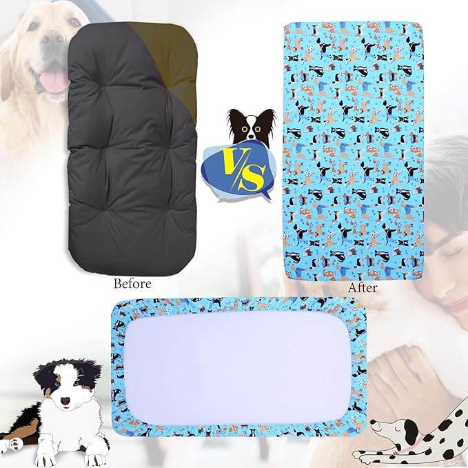 Dog Bed Covers Replacement Washable, Elastic Edged Pet Bed Protector - Image 2