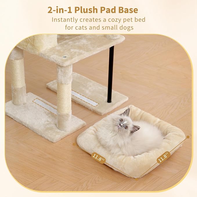 Heybly Cat Tree, 45.3-Inch Cat Tower - Image 6