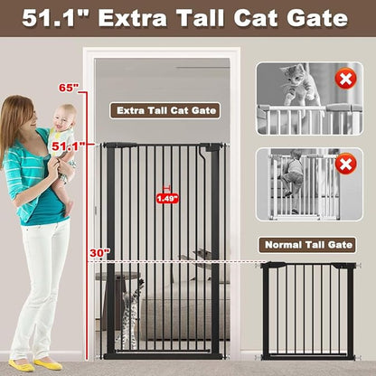 Fairy Baby 51.18" Extra Tall Pet Gate - Image 3