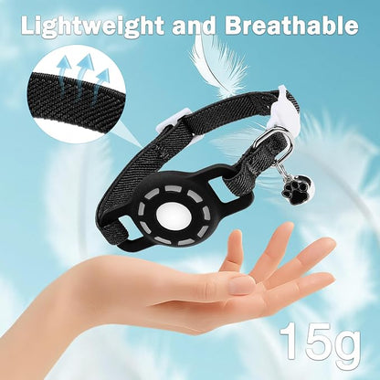 Airtag Cat Collar Breakaway, Stretchy Cat Tracker Collar - Image 5