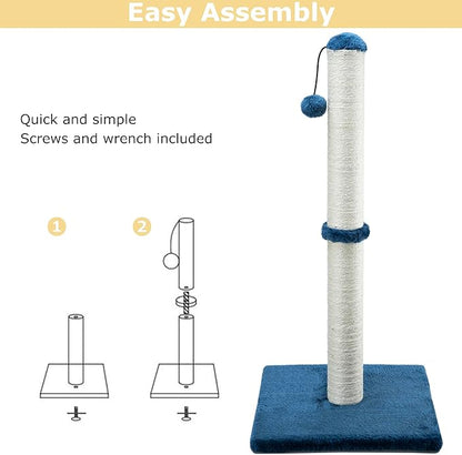 Dimaka 34" Height Tall Cat Scratching Post, Claw Scratcher - Image 4