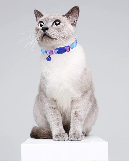 SOLMOONY Cute Cat Collar for Girl Boy, Colorful Breakaway Cat Collars - Image 3