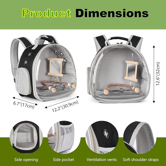 Bird Travel Carrier Bubble Window Backpack - Image 2