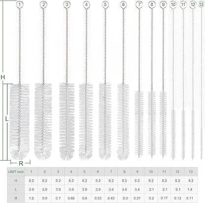 CiaraQ Bottle Cleaning Brushes, 8 Inch Nylon Tube Brush Set, Cleaner - Image 3