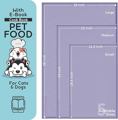 Dog Food Mat - 24x15 Raised Edges Dogs Mat - Image 2