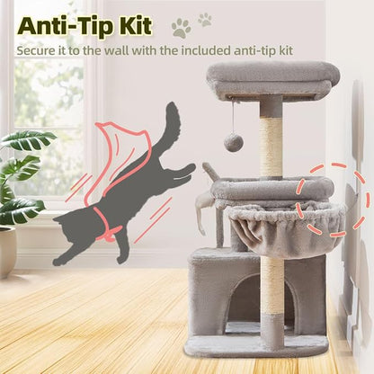 Taoqimiao Cat Tree, 32.2-Inch Cat Tower - Image 6