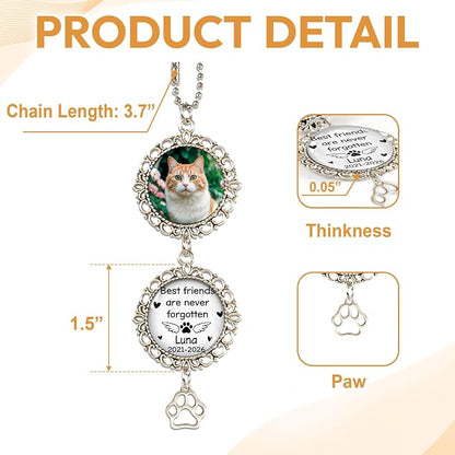 Hyturtle Personalized Pet Memorial Car Hanging Ornament - Image 4
