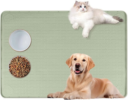 Cat Food Mat, Floor Protection by Bartuke